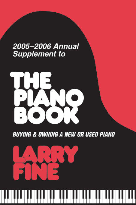 Cover image for 2005–2006 Annual Supplement to The Piano Book